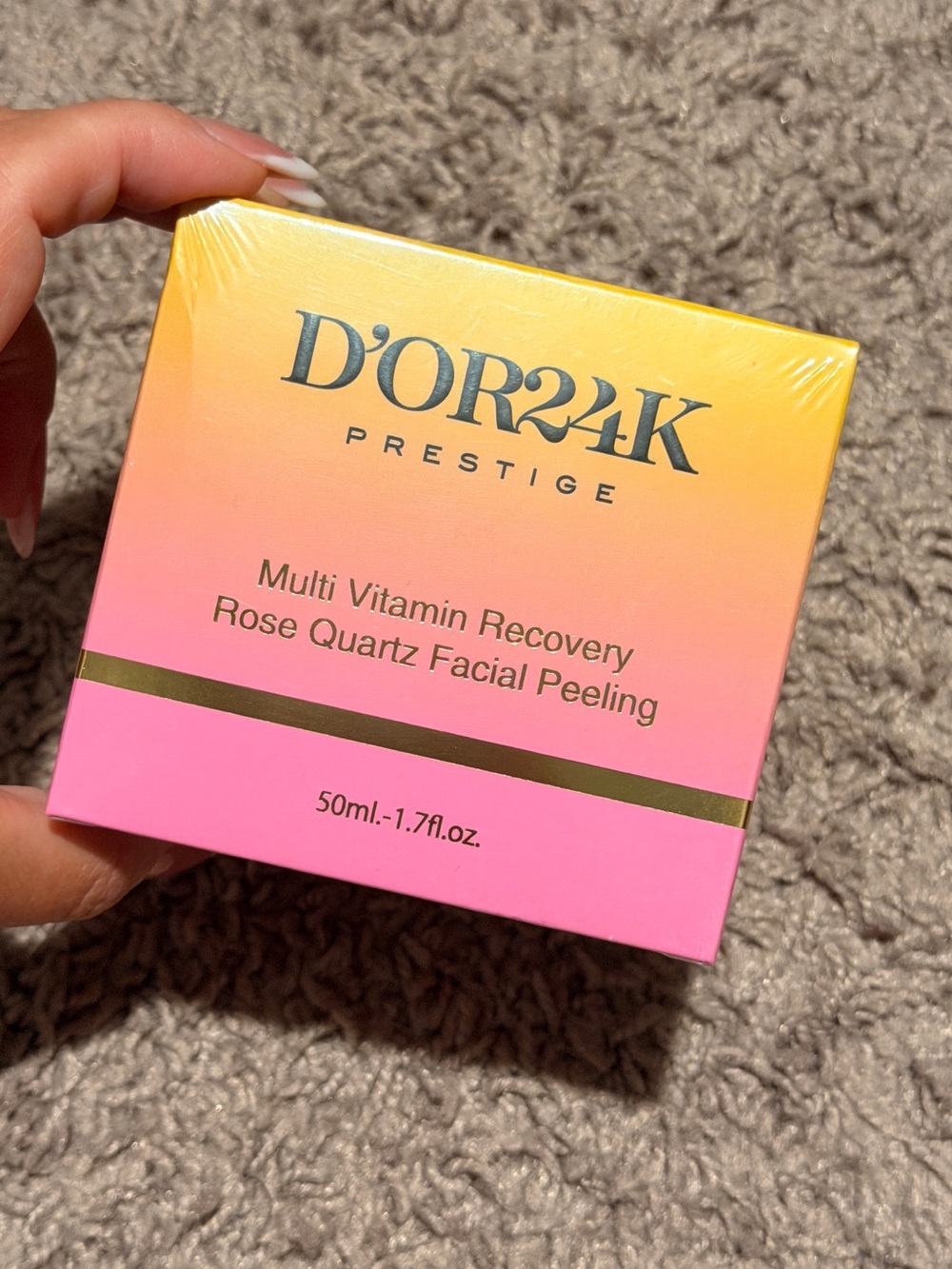 D'OR24K Prestige Rose Quartz Facial Peel – Pink
